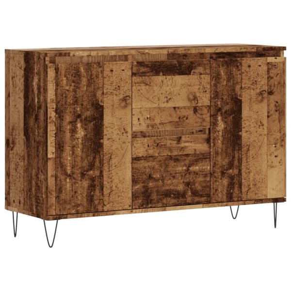 vidaXL Skjenk gammelt tre 104x35x70 cm konstruert tre