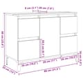 Pikkukuva 11 / 11: vidaXL Pesuallaskaappi vanhaa puuta 80x33x60 cm tekninen puu