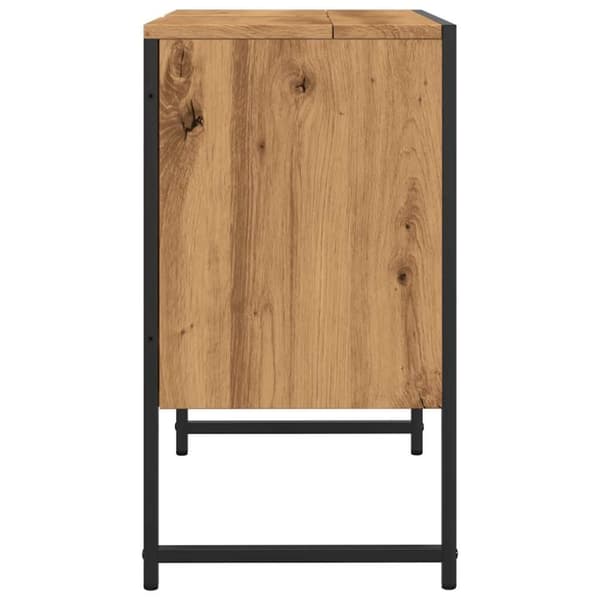 vidaXL underskab til badeværelse 60x33x60 cm konstrueret træ kunsteg