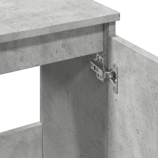 vidaXL underskab til håndvask 58x33x60 cm konstrueret træ betongrå