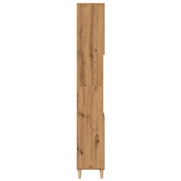 vidaXL Baderomsskap artisan eik 30x30x190 cm konstruert tre