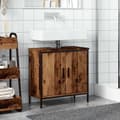 Pikkukuva 4 / 11: vidaXL Pesuallaskaappi vanha puu 60x30x60 cm tekninen puu