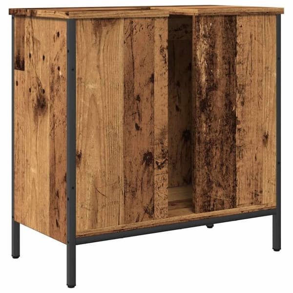 vidaXL Pesuallaskaappi vanha puu 60x30x60 cm tekninen puu