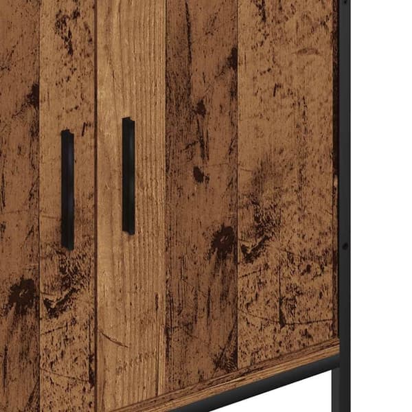 vidaXL Pesuallaskaappi vanha puu 60x30x60 cm tekninen puu