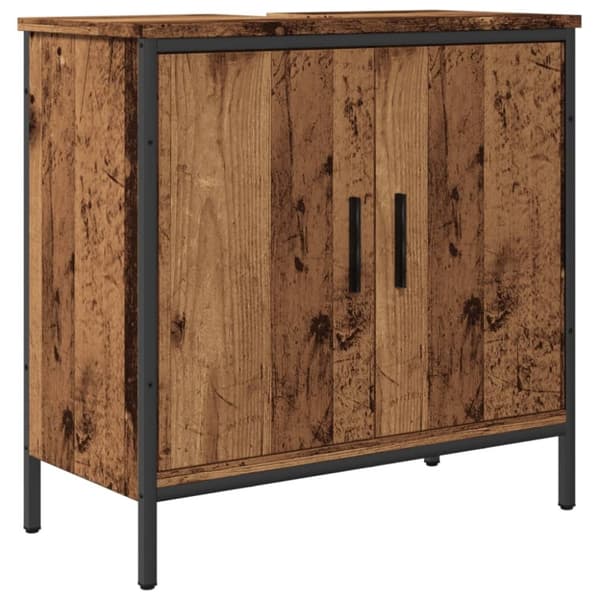 vidaXL Pesuallaskaappi vanha puu 60x30x60 cm tekninen puu