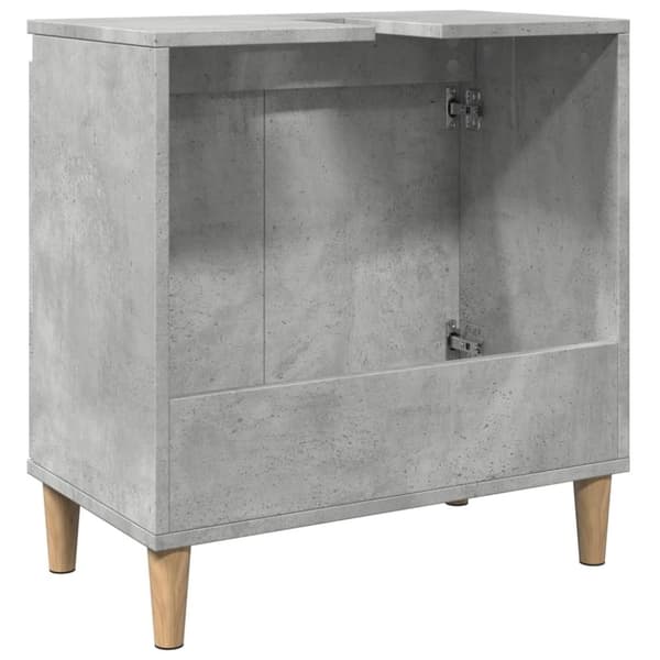 vidaXL Servantskap betonggrå 58x33x60 cm konstruert tre