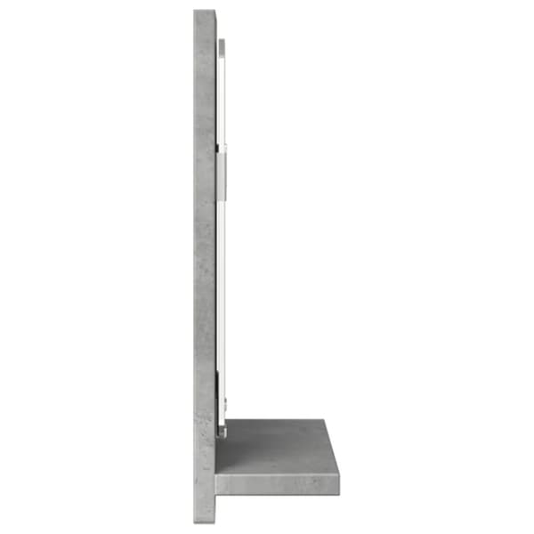 vidaXL Spegelskåp för badrum betonggrå 40x11x37 cm konstruerat trä