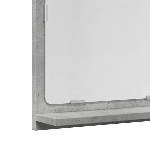 vidaXL Spegelskåp för badrum betonggrå 40x11x37 cm konstruerat trä