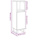 Miniatyrbillede 11 af 11: vidaXL badeværelsesskab 30x30x100 cm konstrueret træ gammelt trælook