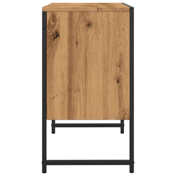 vidaXL Badeservantskap artisan eik 60x33x60 cm konstruert tre