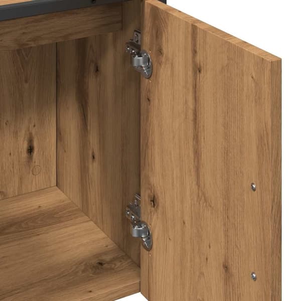 vidaXL Badeservantskap artisan eik 60x33x60 cm konstruert tre