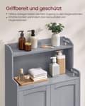 Miniatyrbillede 4 af 6: Rootz Dove Grey Badeværelsesskab - Opbevaringsenhed - Skab - MDF Materiale - 30 cm x 60 cm x 100 cm - Letvægts - Nem montering