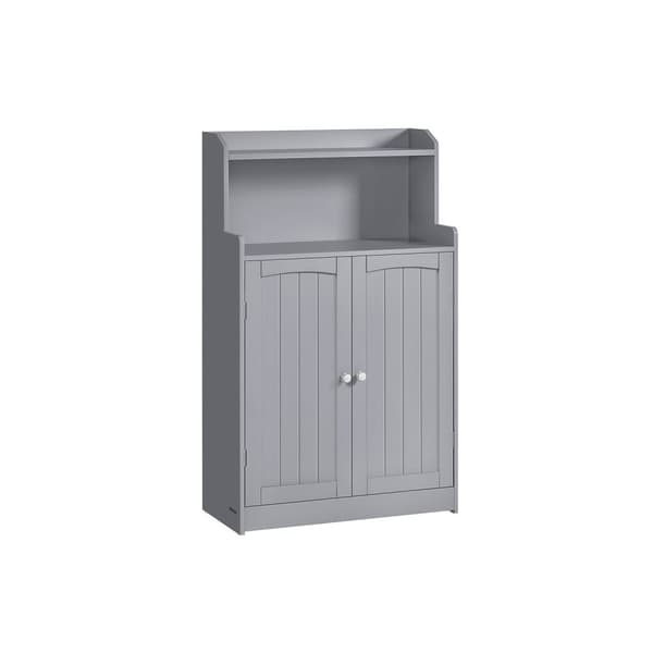 Rootz Dove Grey Badeværelsesskab - Opbevaringsenhed - Skab - MDF Materiale - 30 cm x 60 cm x 100 cm - Letvægts - Nem montering