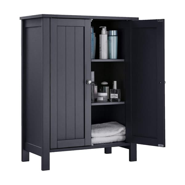Rootz Grey kylpyhuonekaappi - Säilytyskaappi - Järjestäjä - MDF-rakenne - 60cm x 30cm x 80cm