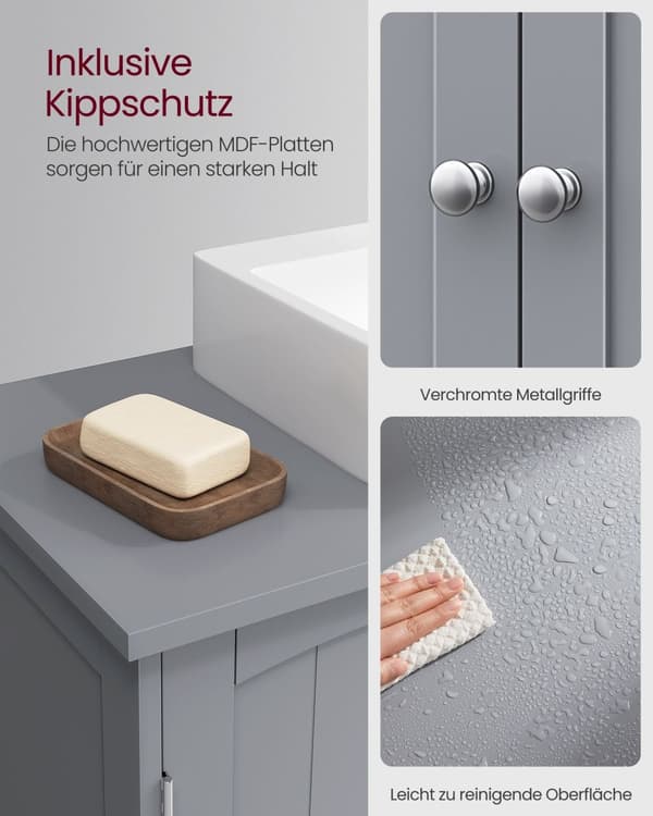 Washbasin kabinet - ekstra lange - 2 døre