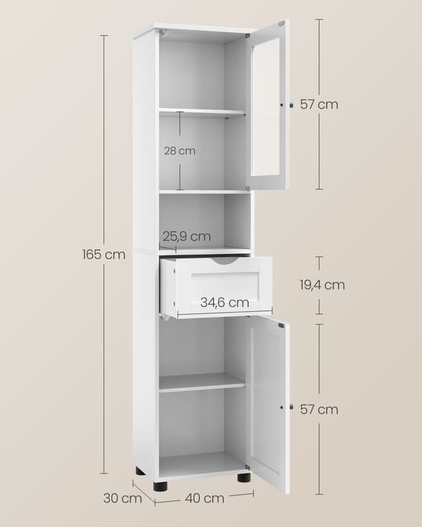 Badrumsmöbler - Öppet bang - Space -Saving