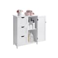 Miniatyrbillede 2 af 6: Badeværelsesmøbler - med 3 store skuffer - justerbar bræt - Hvid