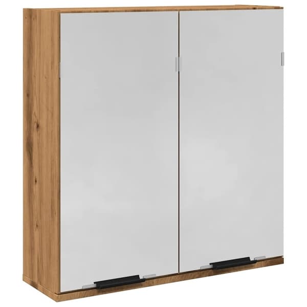 vidaXL Kylpyhuoneen peilikaappi käsityöläinen tammi 64x20x66,5 cm