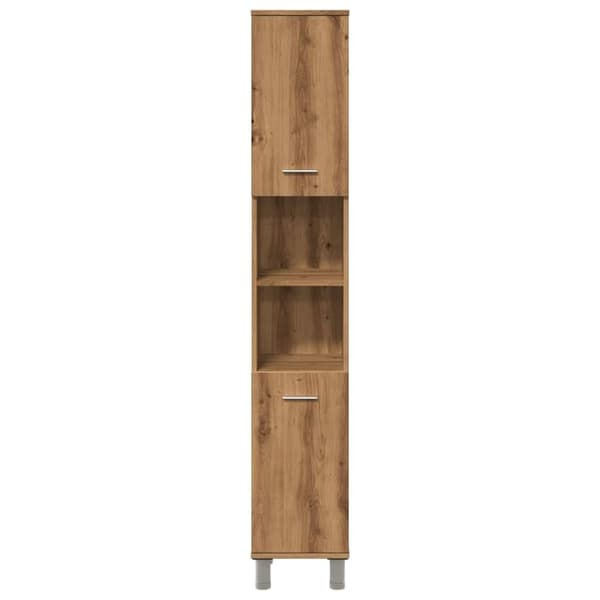 vidaXL Badrumsskåp ek 30x30x179 cm konstruerat trä