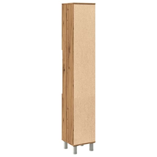 vidaXL Badrumsskåp ek 30x30x179 cm konstruerat trä