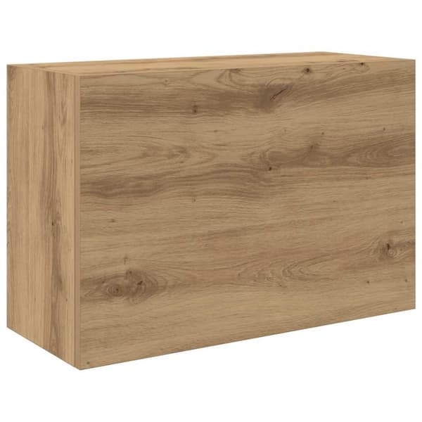 vidaXL væghængt badeværelsesskab 60x25x40 cm konstrueret træ kunsteg