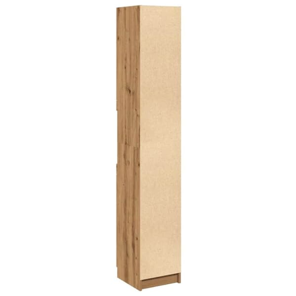 vidaXL Baderomsskap artisan eik 32x34x188,5 cm konstruert tre