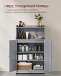 Miniatyrbillede 4 af 7: Badeværelsesmøbler - med 2 døre og hylder - Duif Gray