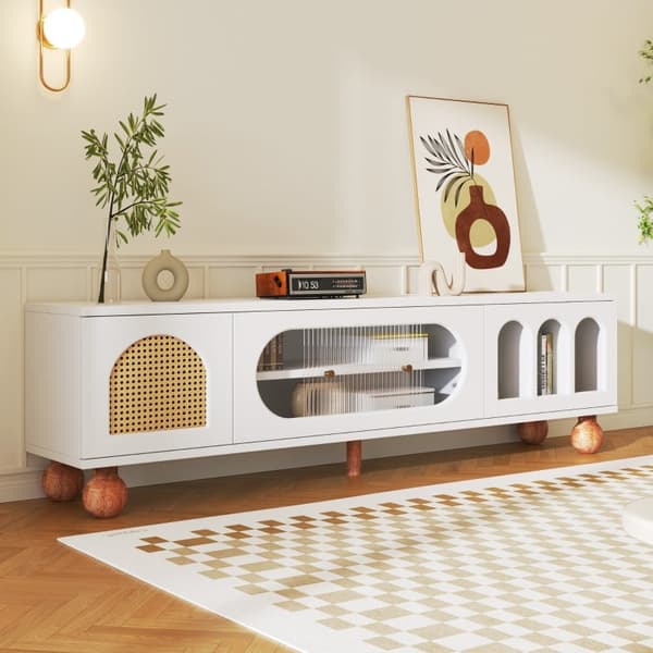 Rootz tv-skab - Mediekonsol - Underholdningscenter - Moderne design - 170L x 47W x 37H cm
