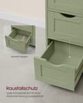 Miniatyrbillede 7 af 8: Badeværelsesskab - 4 skuffer - 30 × 55 × 82 cm - Forest Green