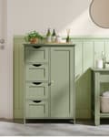 Miniatyrbillede 2 af 8: Badeværelsesskab - 4 skuffer - 30 × 55 × 82 cm - Forest Green
