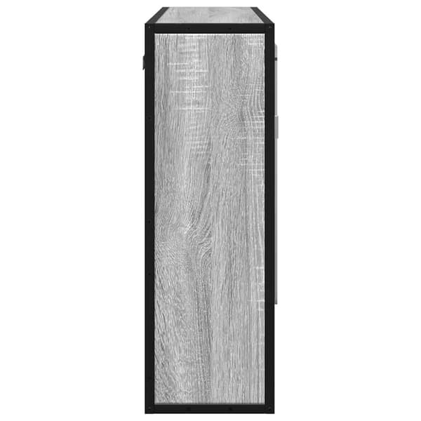 vidaXL Spegelskåp för badrum Grå Sonoma 65x20x60 cm konstruerat trä