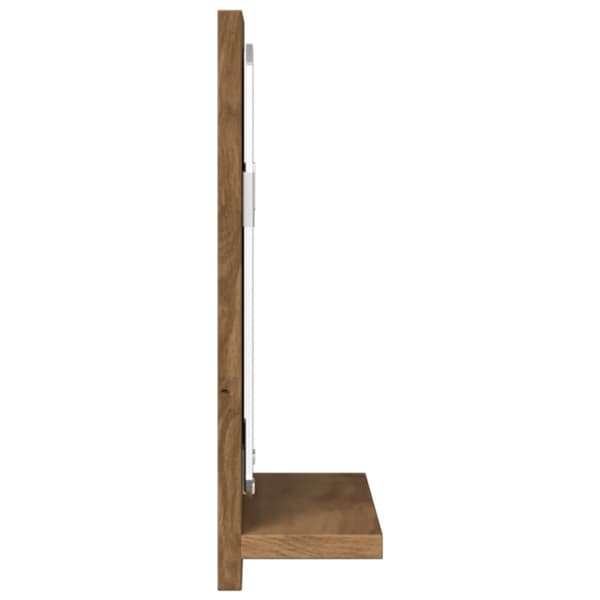 vidaXL Baderomshylle med speil artisan eik 40x11x37 cm konstruert tre