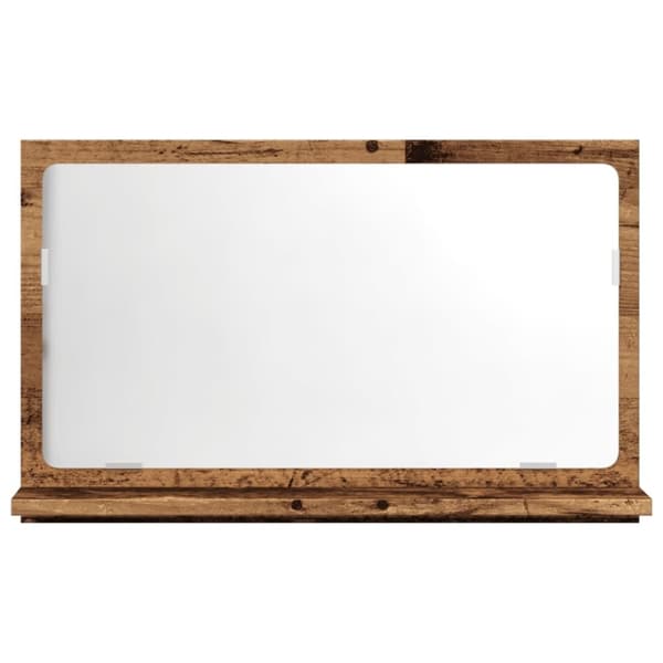 vidaXL Kylpyhuoneen peilikaappi vanha puu 60x11x37 cm tekninen puu