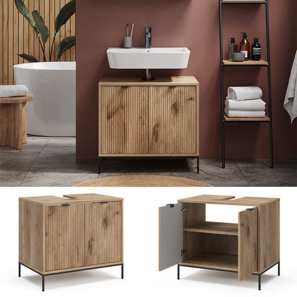Meuble under washbasin Eliza, 70x63cm med 2 dörrar, Vikingek, Vicco