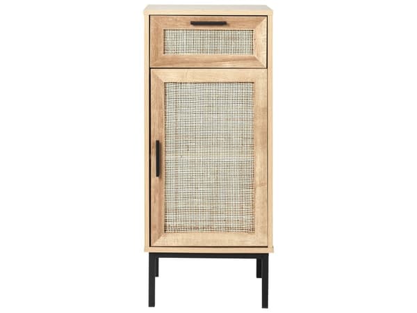 Baderomsskap Lyst Tre Sponplate Rotting Front Flette 40 x 92 cm Boho Design