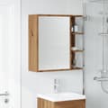 Miniatyrbilde 4 av 11: vidaXL Speilskap til baderom artisan eik 62,5x20,5x64cm konstruert tre