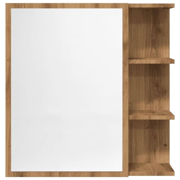 vidaXL Speilskap til baderom artisan eik 62,5x20,5x64cm konstruert tre