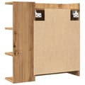 Miniatyrbilde 8 av 11: vidaXL Speilskap til baderom artisan eik 62,5x20,5x64cm konstruert tre