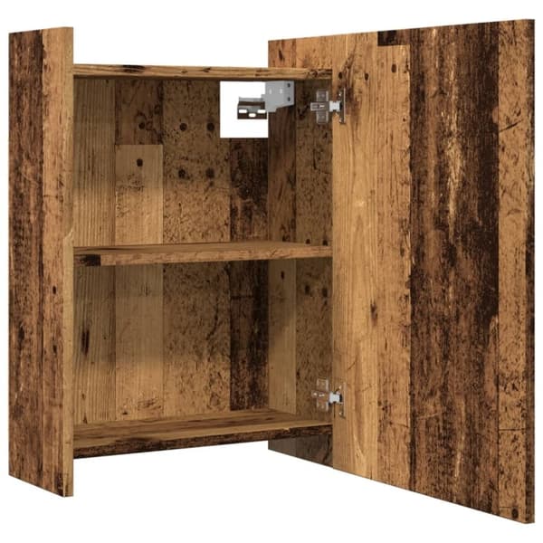vidaXL Kylpyhuoneen peilikaappi vanha puu 62,5x20,5x64 cm tekninen puu