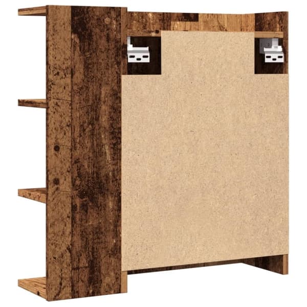 vidaXL Kylpyhuoneen peilikaappi vanha puu 62,5x20,5x64 cm tekninen puu