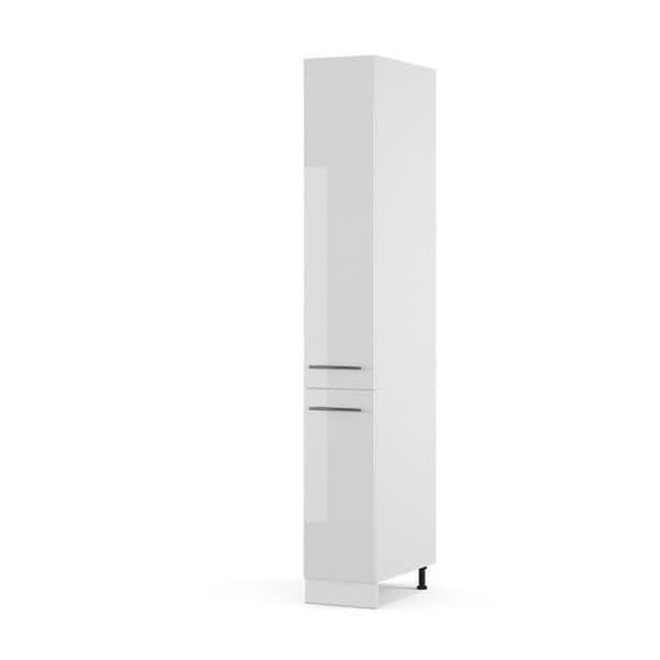 Förvaringsmöbel för badrum Fame-Line, 30x206.8cm, Vit hög glans, Vit, Vicco