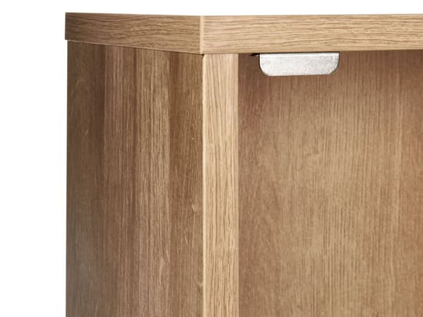 Badeværelsesskab Lyst træ Spånplade Rattan Front Fletning 40 x 60 cm Boho Design