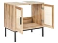 Miniatyrbillede 4 af 11: Badeværelsesskab Light Wood Chipboard Rattan Front Wicker 60 x 60 cm Boho Design