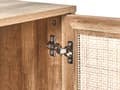 Miniatyrbillede 8 af 11: Badeværelsesskab Light Wood Chipboard Rattan Front Wicker 60 x 60 cm Boho Design