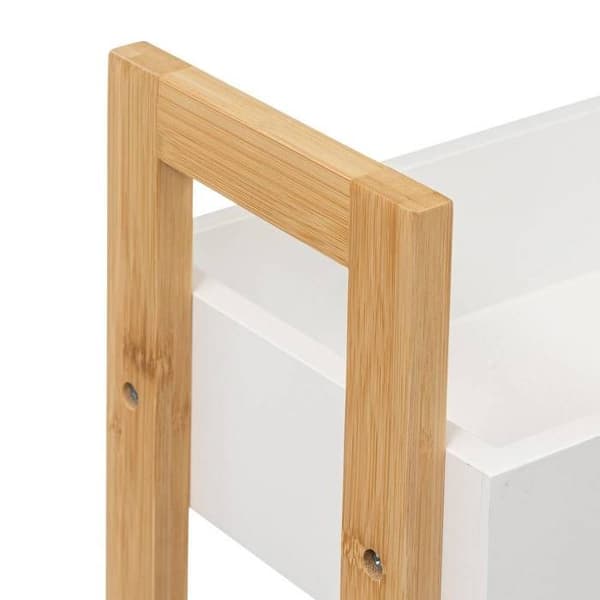 Fem enkla smarta - Bambusdesserter 3 nivåer Lea - L. 38 x H. 80 cm - Vit