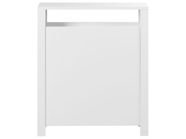 Badeværelsesskab hvid MDF 20 x 70 cm med kurveopbevaring smal
