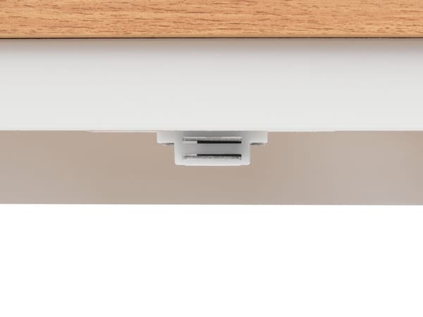 Skab under vasken hvid MDF 60 x 75 cm med hylder perforeret dør opbevaring moderne stil badeværelse