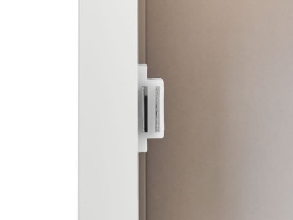 Badeværelsesskab hvid MDF 30 x 160 cm højt med hylder opbevaring moderne stil badeværelse