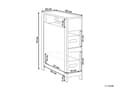 Miniatyrbilde 3 av 11: Baderomsskap Hvit MDF 20 x 70 cm med Kurver Baderomsoppbevaring Smal