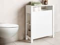 Miniatyrbilde 4 av 11: Baderomsskap Hvit MDF 20 x 70 cm med Kurver Baderomsoppbevaring Smal